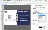 Visiting Card Designing Application screenshot