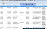Employee Training Planner Software screenshot