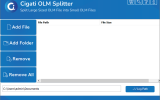 Cigati OLM Splitter Tool screenshot