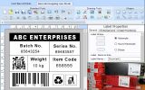 Industrial Barcode Label Making Tool screenshot