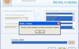 MSSQL Server to MySQL Migration screenshot