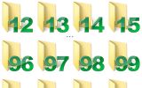 Numbered Folder Icons screenshot