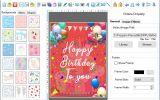 Birthday Card Printable Software screenshot