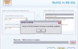 MySQL to MSSQL Database Conversion screenshot