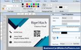 Business Card Maker Application screenshot