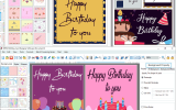 Custom Birthday Card Designing Software screenshot