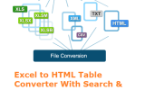 VeryUtils Excel to HTML Table Converter screenshot