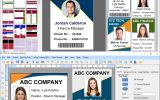 Visitors Management ID Card Design Tool screenshot