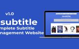 Usubtitle - Complete Subtitle Management Website screenshot