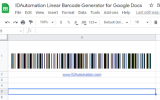 Sheets GS1 128 Barcode Script for Google screenshot