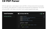 C# PDF Parser screenshot