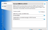 Convert MBOX to DOCX for Outlook screenshot