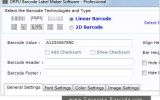 Professional Barcode Software screenshot