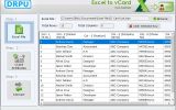 Excel to vCard screenshot