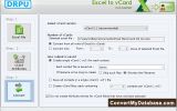 Excel to vCard Converter Software screenshot