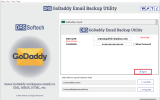 DRS GoDaddy Email Backup Tool screenshot