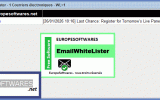 EuropeSoftwares EmailWhiteLister screenshot