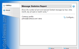 Message Statistics Report for Outlook screenshot