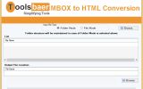 ToolsBaer MBOX to HTML Conversion screenshot